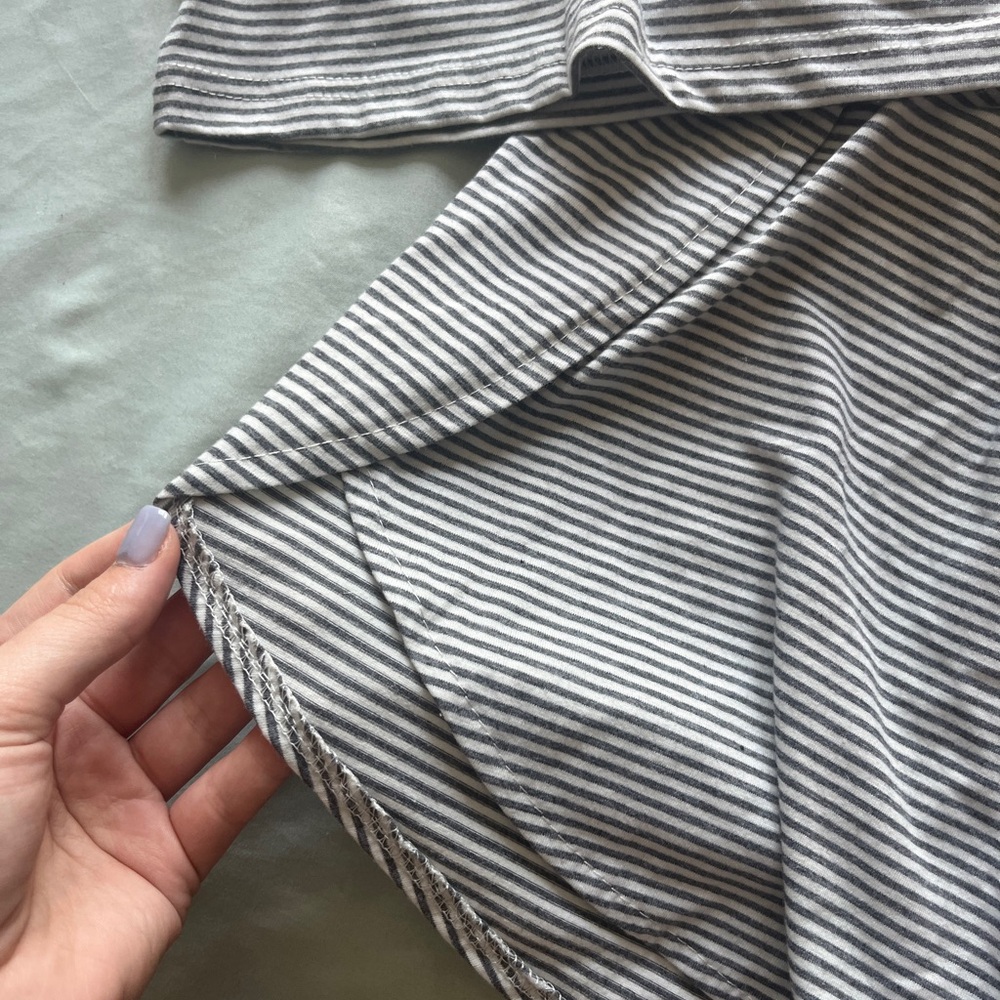 Striped Gray Sleepwear Set - Picture 2 of 3